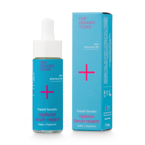 i+m Freistil Sensitiv Hyaluron Serum reizarm 25 ml von i+m NATURKOSMETIK BERLIN – Produktabbildung 1