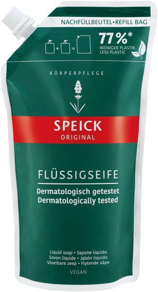 Speick Original Flüssigseife, Nachfüllbeutel 600 ml – Produktabbildung 1