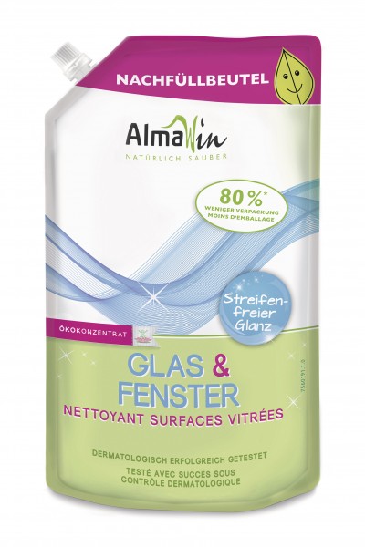 AlmaWin Glas + Fenster Nachfüllbeutel 0.5 l