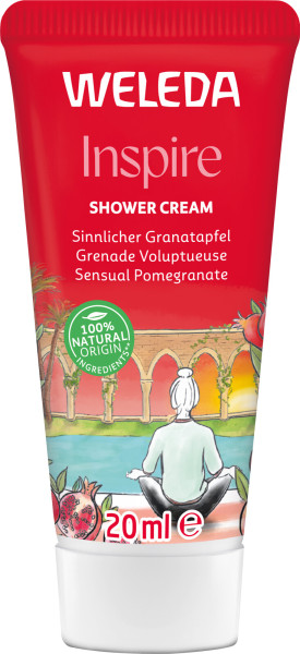 WELEDA Inspire Shower Cream Granatapfel 20 ml – Produktabbildung 1