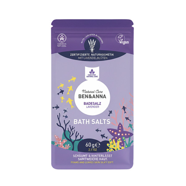 BEN&ANNA Natural Care Badesalzsachet "Lavender" 60g – Produktabbildung 1