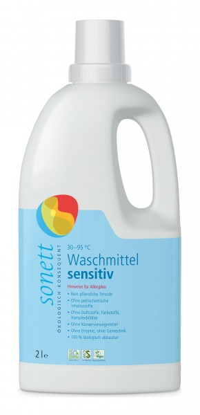 SONETT Waschmittel sensitiv 30° - 60°- 95°C 2 l