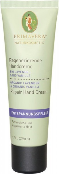 PRIMAVERA Regenerierende Handcreme Lavendel Vanille 50 ml