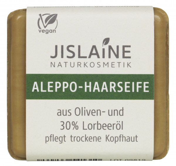 Jislaine Naturkosmetik Aleppo-Haarseife 30% Lorbeeröl 100 g