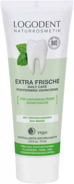 Logona EXTRAFRISCHE daily care Pfefferminz Zahncreme 75 ml