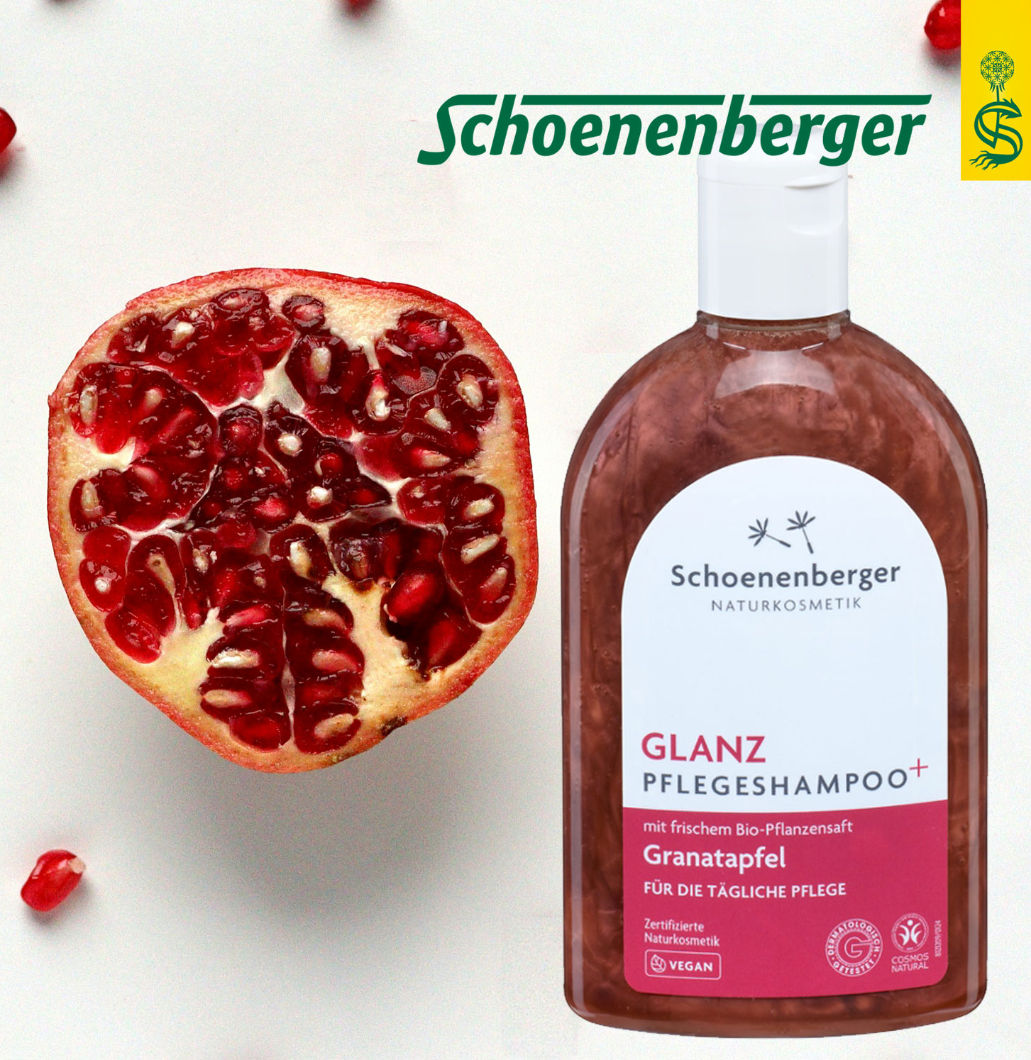 Glanz Pflegeshampoo Granatapfel Schoenenberger 250 ml NATRACTIV