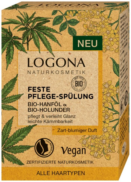 Logona Feste Spülung Hanf & Holunder 60 g