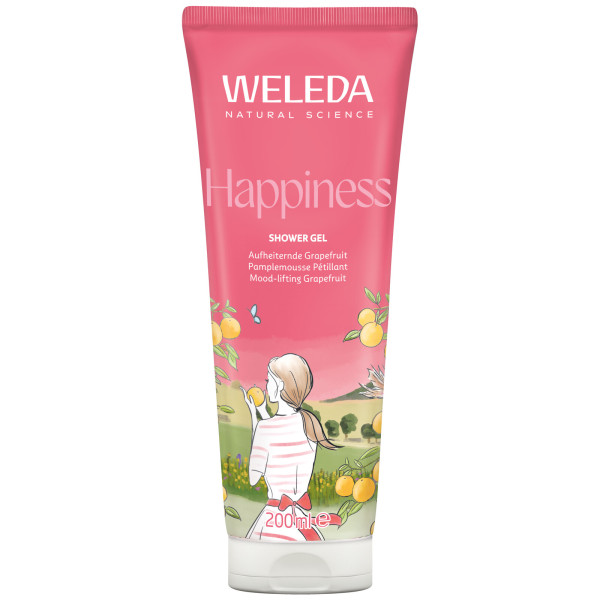 WELEDA Happiness Shower Gel Grapefruit 200 ml – Produktabbildung 1