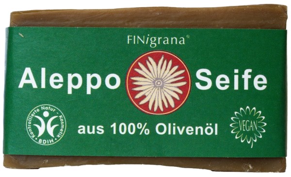 Aleppo Seife aus 100 % Olivenöl 1,2 kg (6 x 200 g) von FINigrana