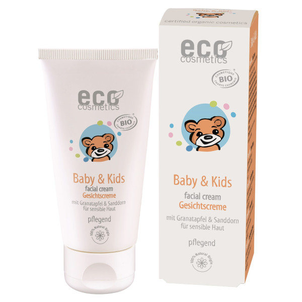 Baby & Kids Gesichtscreme mit Granatapfel und Sanddorn 50 ml von eco cosmetics – Produktabbildung 1
