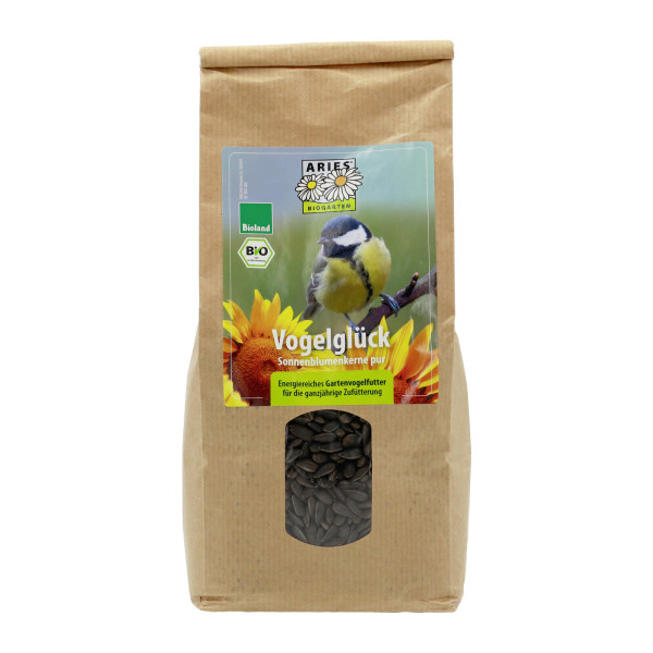 Vogelglück Sonnenblumenkerne pur 500 g von Aries – Produktabbildung 1