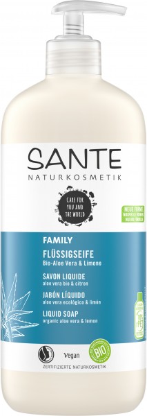 SANTE Family Flüssigseife Bio-Aloe Vera & Limone 500 ml