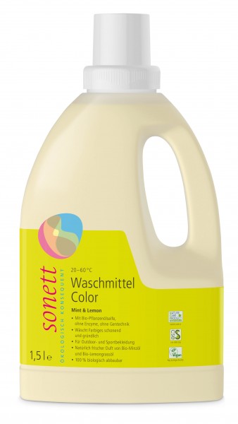 SONETT Waschmittel Color Mint & Lemon 30° 40° 60°C 1.5 l