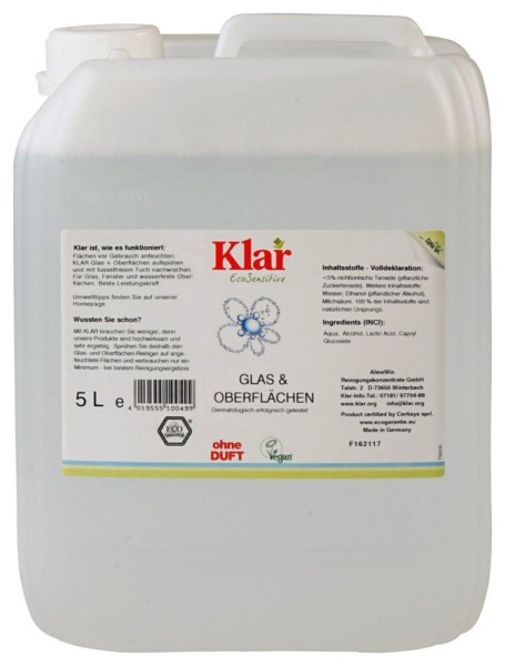 Klar Glas + Oberflächen 5 l