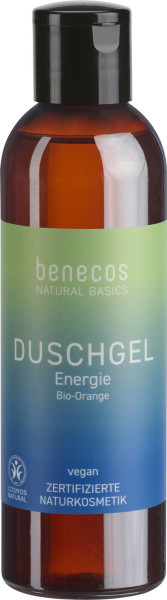benecos Natural Basics Duschgel Bio-Orange Energie 200 ml – Produktabbildung 1
