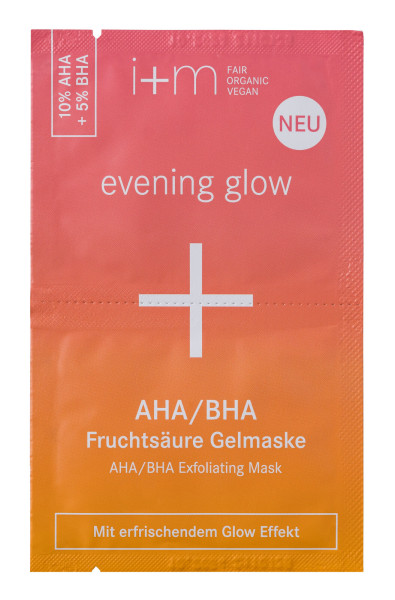 i+mSpecial Care evening glow AHA/BHA Fruchtsäure Gelmaske 2x4 ml von i+m NATURKOSMETIK BERLIN – Produktabbildung 1