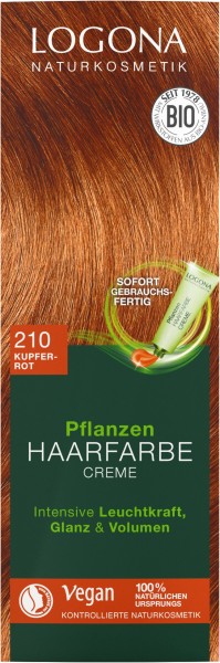 Logona Pflanzen Haarfarbe Creme 210 kupferrot 150 ml
