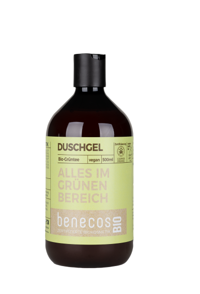 benecos BIO Duschgel BIO-Grüntee - ALLES IM GRÜNEN BEREICH 0,5 l