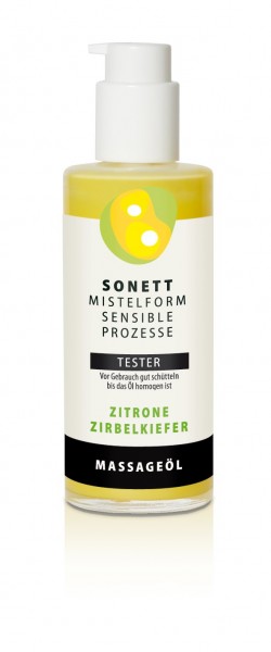SONETT MISTELFORM. SENSIBLE PROZESSE TESTER Körper- und Massageöl Zitrone-Zirbelkiefer 70 ml