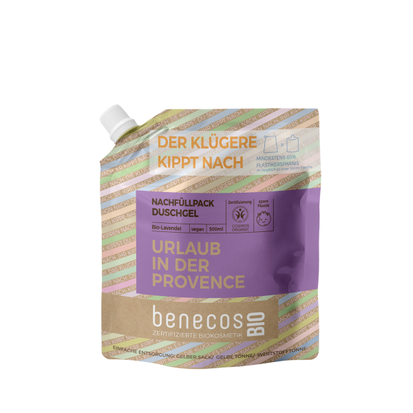 benecos Duschgel BIO-Lavendel - URLAUB IN DER PROVENCE 500 ml