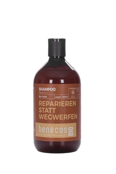 benecos Shampoo Reparatur BIO-Hafer REPARIEREN STATT WEGWERFEN 500 ml