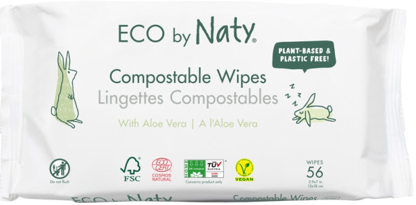 Eco Feuchttücher Aloe vera 168 St. (3x 56 St.)