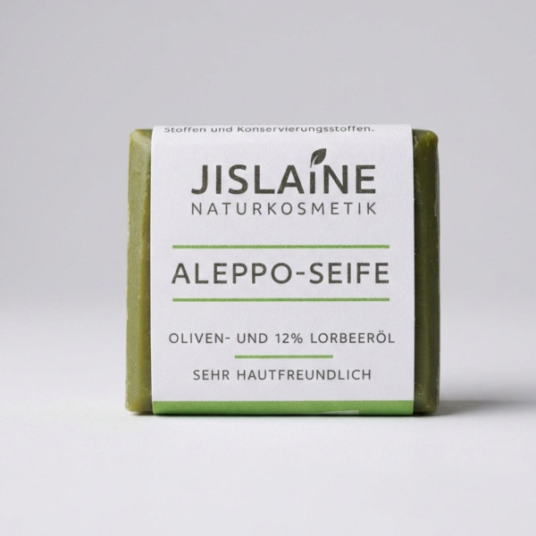 Aleppo-Seife Probiergröße, 18g von Jislaine Naturkosmetik – Produktabbildung 1