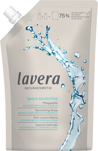 NFB Pflegeseife Basis Sensitive 500 ml von lavera – Produktabbildung 1