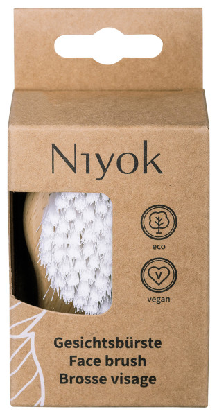 Gesichtsbürste aus Holz von Niyok – Produktabbildung 1