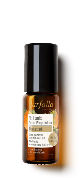 No Panic Aroma-Pflege-Roll-on, Mentalstark, 10ml von farfalla – Produktabbildung 1