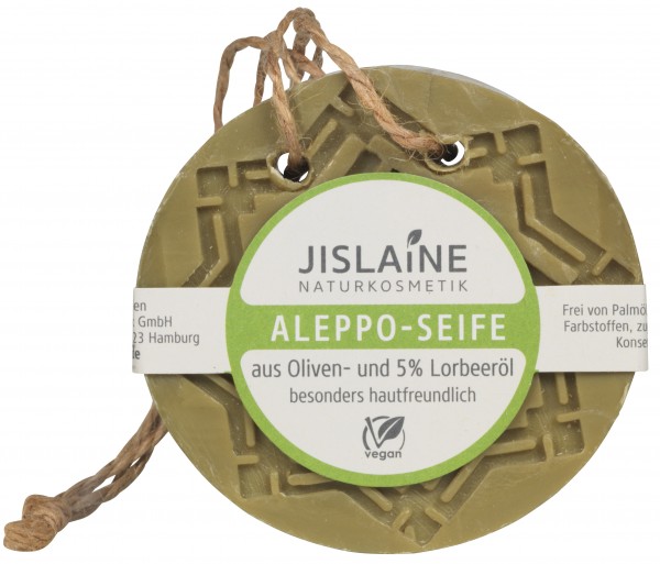 Jislaine Naturkosmetik Aleppo-Seife zum Aufhängen, 150 g 150 g