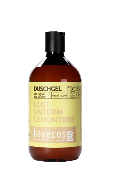 benecos BIO Duschgel BIO-Ingwer + BIO-Zitrone - LOST UNTERM LEMONTREE 0,5 l