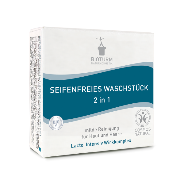 BIOTURM Seifenfreies Waschstück 2 in 1 100 g