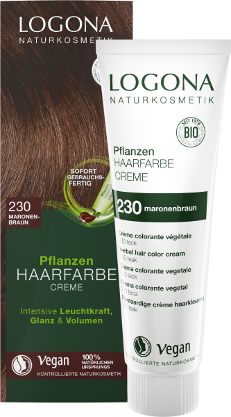 Logona Pflanzen Haarfarbe Creme 230 maronenbraun 150 ml
