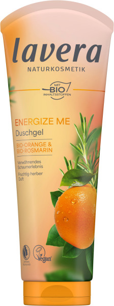DUSCHGEL ENERGIZE ME 250 ml von lavera – Produktabbildung 1