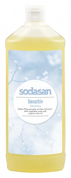 Sodasan Wasch- und Reinigungsmittel Flüssigseife Sensitiv Nachfüller 1 l