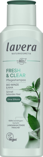 PFLEGESHAMPOO FRESH & CLEAR 250 ml von lavera – Produktabbildung 1