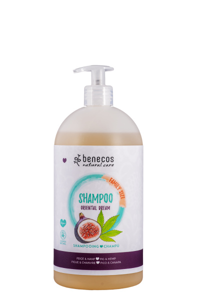benecos Natural Shampoo FAMILY SIZE Oriental Dream Feige & Hanf 950 ml