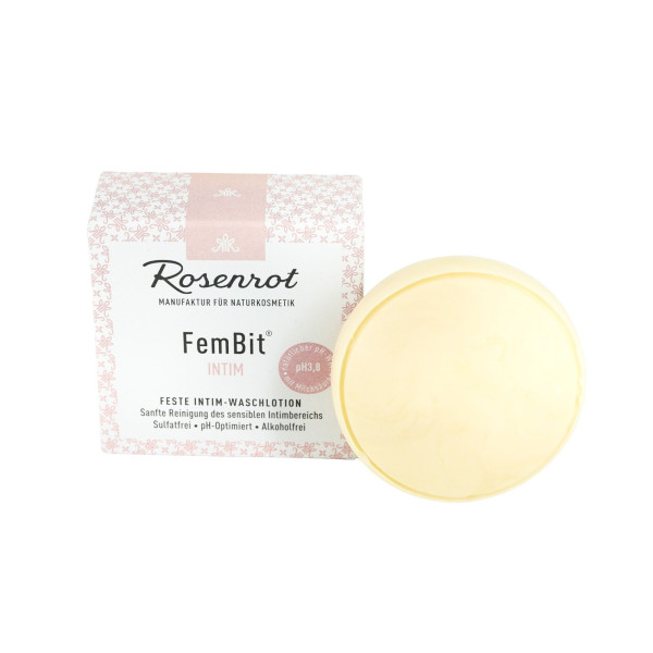 FemBit® Intim - Feste Intimwaschlotion 40 g von Rosenrot Naturkosmetik – Produktabbildung 1