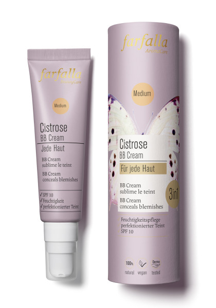 Cistrose Für jede Haut, BB Cream medium, 30ml von farfalla – Produktabbildung 1