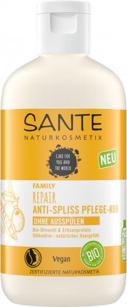 SANTE FAMILY Repair Anti-Spliss Pflege-Kur Bio-Olivenöl & Erbsenprotein 200 ml