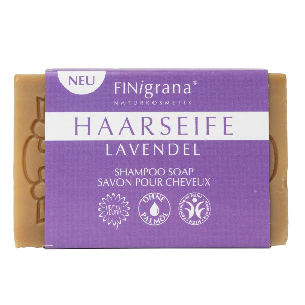 Haarseife LAVENDEL 100g von FINigrana® Naturkosmetik – Produktabbildung 1