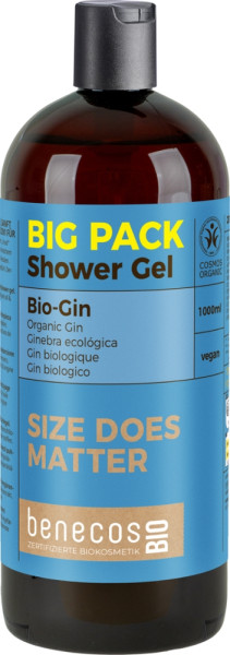 benecos BIO Nachfüllbeutel Duschgel 2in1 GIB DEINER DUSCHE EINEN GIN 1000 ml 