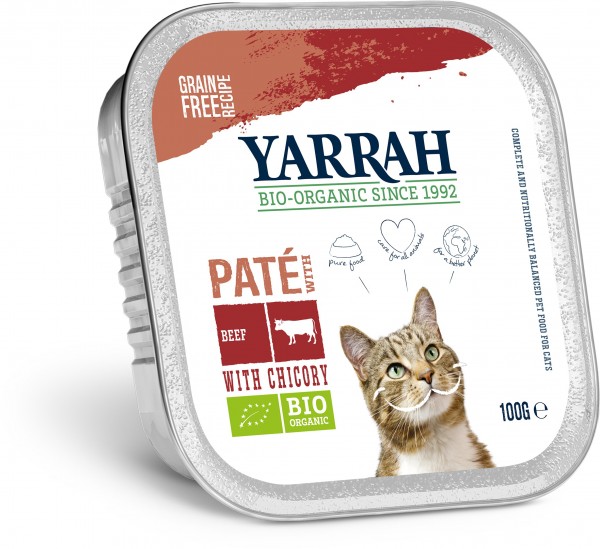 Yarrah Organic Petfood B.V. Bio Paté Lachs mit Meeresalge 16 x 100 g