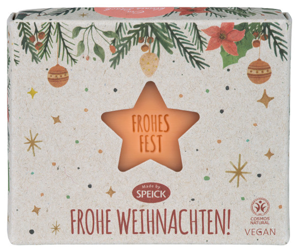 Weihnachtsseife Frohes Fest 120 g von Made by Speick – Produktabbildung 1