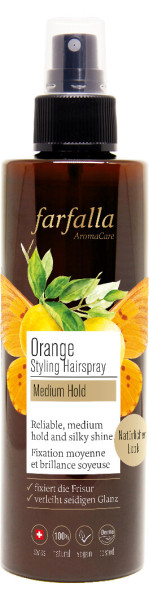 Orange Styling Hairspray, 200ml von farfalla – Produktabbildung 1