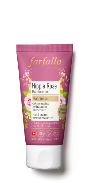 Hippie rose Happiness Handcreme, 50ml von farfalla – Produktabbildung 1