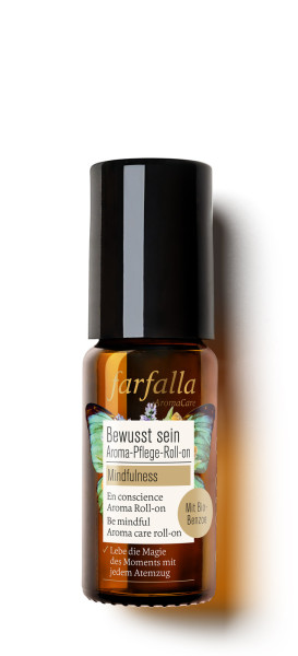 Mindfulness, Bewusst sein Aroma-Pflege-Roll-on, 10ml von farfalla – Produktabbildung 1