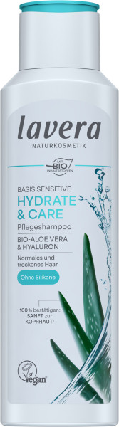 PFLEGESHAMPOO BASIS SENSITIVE HYDRATE & CARE 250 ml von lavera – Produktabbildung 1