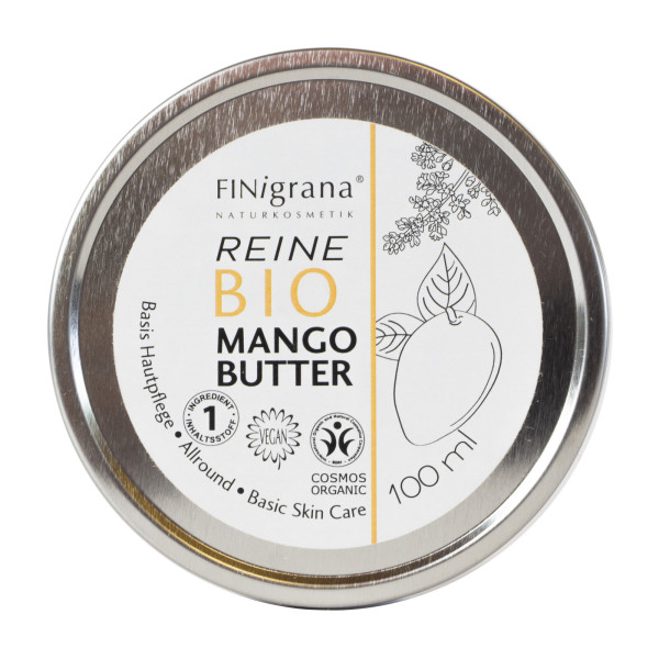 Reine Bio-Mangobutter 100 ml von FINigrana® Naturkosmetik – Produktabbildung 1